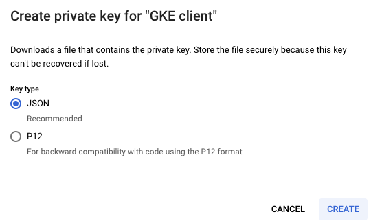 GKE Private Key Generation