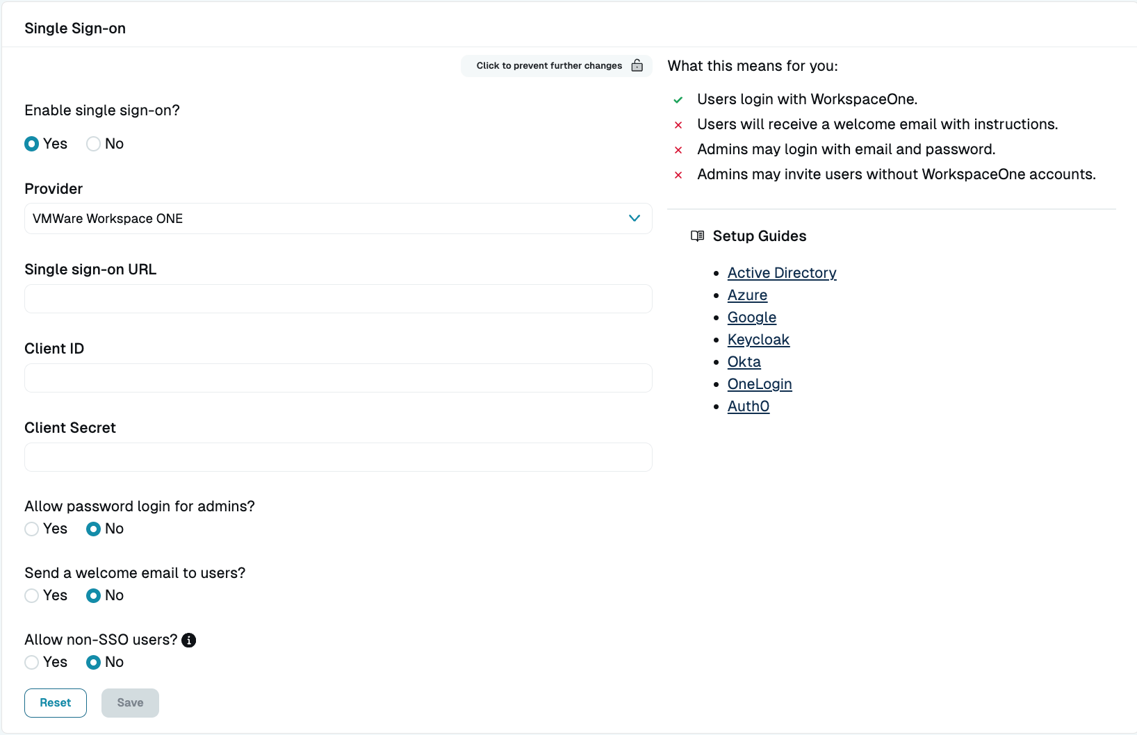 Configure Workspace ONE SSO in StrongDM