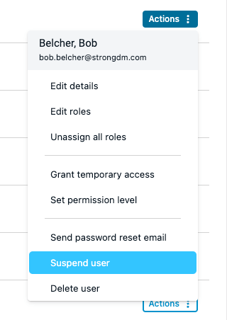 Suspend User