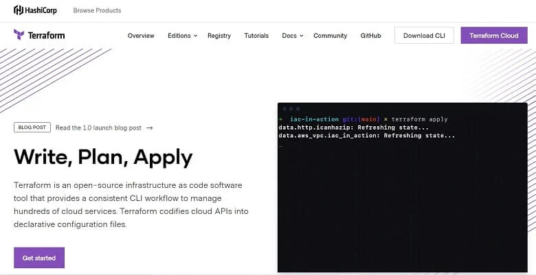 Best DevOps Tools: Terraform by Hashicorp screenshot