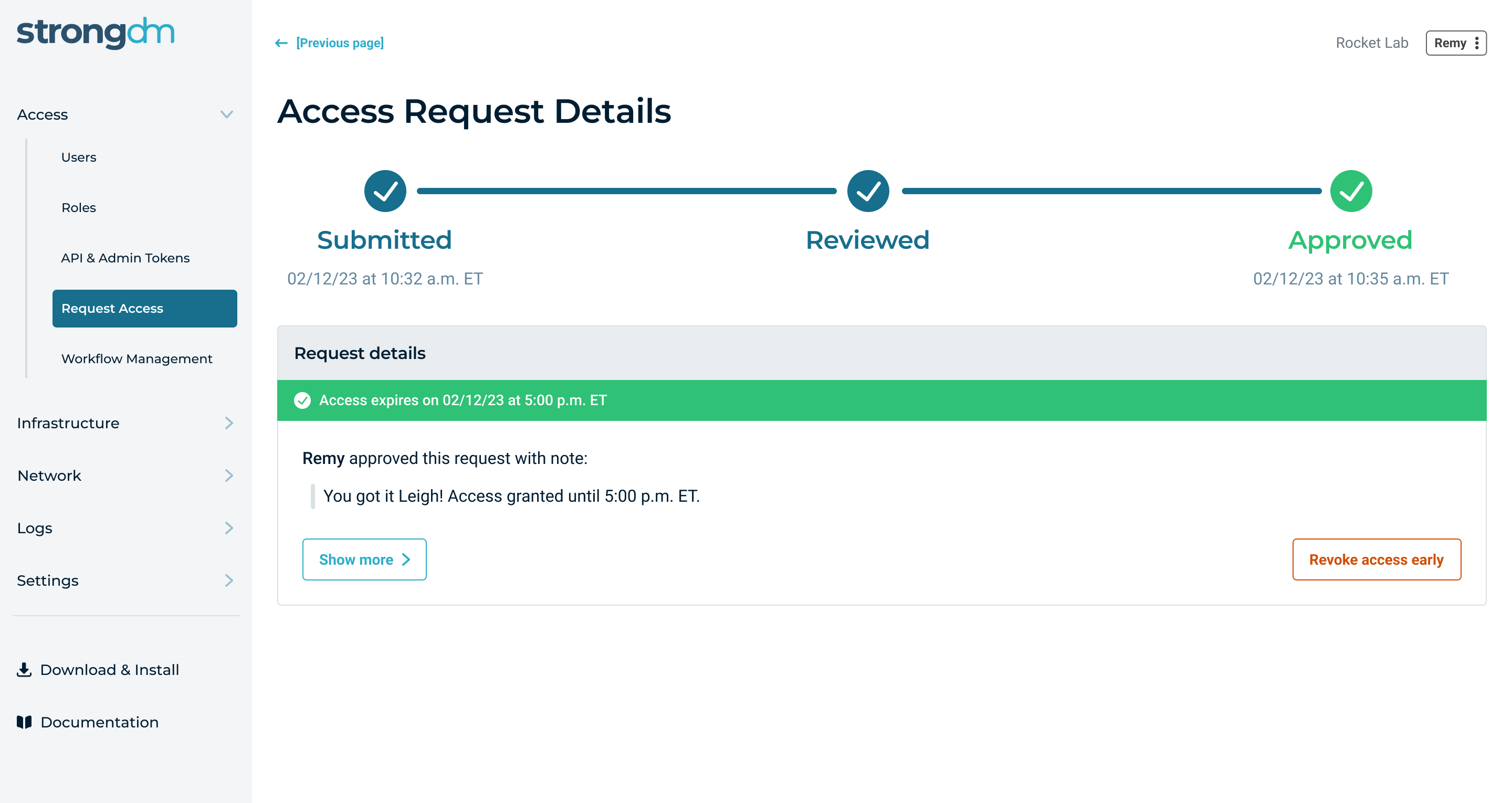 StrongDM Admin UI